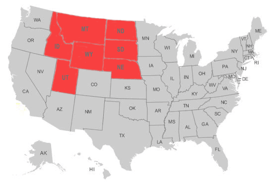 Map of US