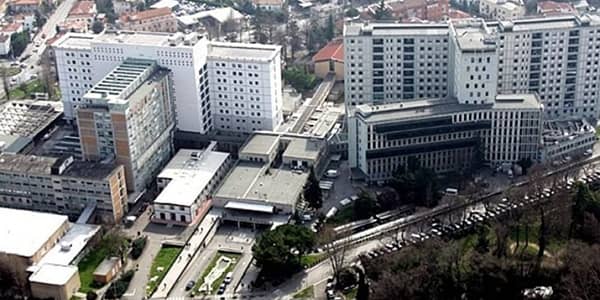 Aerial view of Padova University Hospital